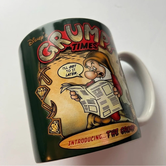 Disney • Grumpy Times Disney Store Snow White Dwarf Coffee Tea Mug - Picture 2 of 4